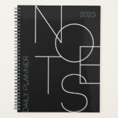 Planificateur de typographie esthétique minimalist (Devant)