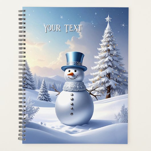 Planificateur de vacances de Noël Bonhomme de neig (Devant)