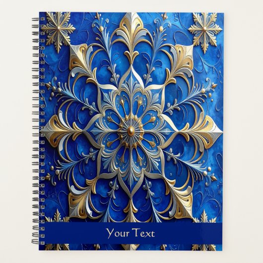 Planificateur de vacances décoratif bleu (Devant)