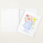 Planificateur de vase Posy personnalisable (Devant avec enveloppe)