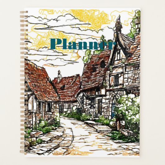 Planificateur de village rustique - Conception d'a (Devant)