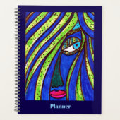 Planificateur de Visage Abstrait Coloré (Devant)