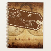 Planificateur de voyage et Journal avec conception (Devant)