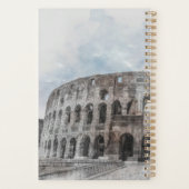 Planificateur de voyage italien avec Colisée à l'a (Dos)