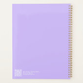 Planificateur dégradé violet moderne (Dos)