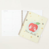 Planificateur d'enseignant de pomme mignonne (Devant avec enveloppe)
