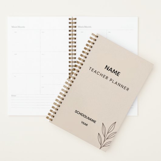 Planificateur d'enseignants sur mesure - Retour à  (Devant avec enveloppe)