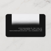 Planificateur d'événements Carte de visite de tend (Dos)