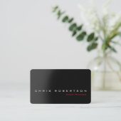 Planificateur d'événements Noir gris rouge Carte d (Debout devant)