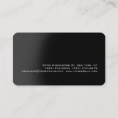 Planificateur d'événements Noir gris rouge Carte d (Dos)