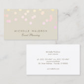 Planificateur d'événements Rainbow Confetti Carte (Devant / Derrière)