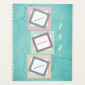 Planificateur d'exercice Turquoise vintage (Devant)