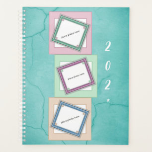 Planificateur d'exercice Turquoise vintage