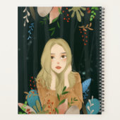 Planificateur d'illustration de fille (Dos)