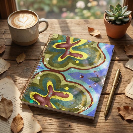 Planificateur d'illustration florale botanique abs