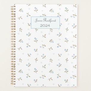 Planificateur d'impression florale personnalisé