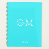 Planificateur d'initiales monogrammes minimal mode (Devant)