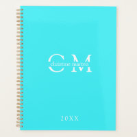 Planificateur d'initiales monogrammes minimal mode
