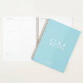 Planificateur d'initiales monogrammes minimal mode (Devant avec enveloppe)