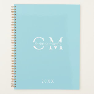 Planificateur d'initiales monogrammes minimal mode