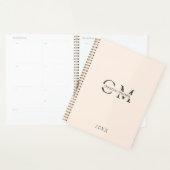 Planificateur d'initiales monogrammes minimal mode (Devant avec enveloppe)