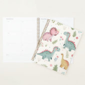 Planificateur Dinosaures Aquarelle (Devant avec enveloppe)