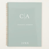 Planificateur d'invitation monogramme simple et él (Devant)