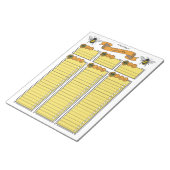 Planificateur d'objectifs Reine Abeille Bloc-notes (Incliné)