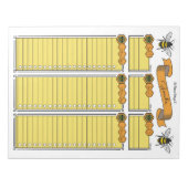 Planificateur d'objectifs Reine Abeille Bloc-notes (Devant)