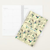 Planificateur d'oiseaux de printemps - Nom de text (Devant avec enveloppe)