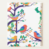 Planificateur d'oiseaux multicolores (Dos)
