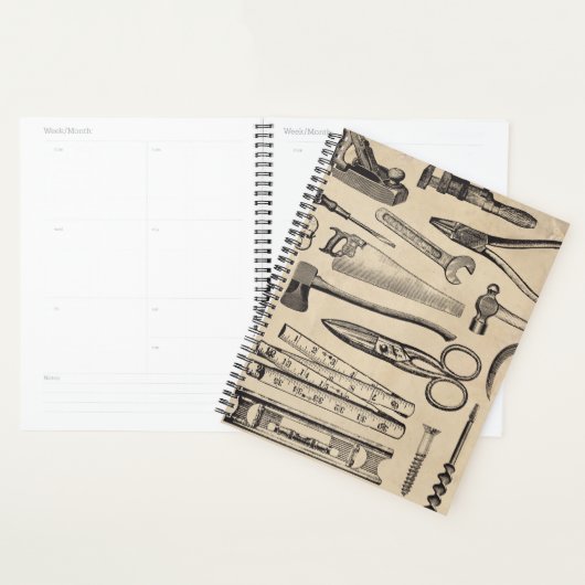 Planificateur d'outils Vintages 1911 (Devant avec enveloppe)