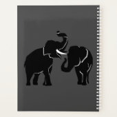 Planificateur éléphant avec texte et couleurs pers (Dos)