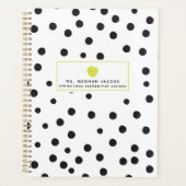 Planificateur enseignant Polka Dot Neon (Devant)