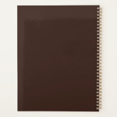 Planificateur Espresso Gold Minimaliste (Dos)