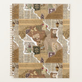 Planificateur esthétique de scrapbook démodé pour (Devant)