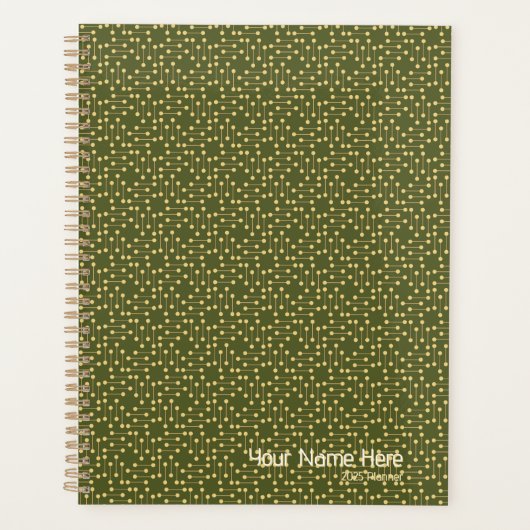 Planificateur et calendrier non datés Retro Design (Devant)