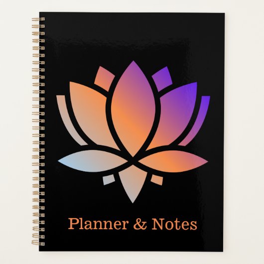 Planificateur et notes Lily d'eau (Devant)