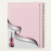 Planificateur et programmateur musical violet rose (Dos)