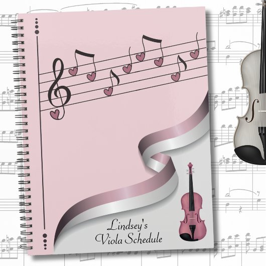 Planificateur et programmateur musical violet rose