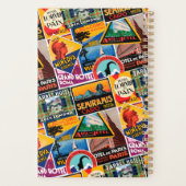 Planificateur Étiquette vintage de bagages (Dos)