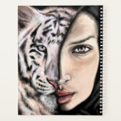 Planificateur fille tigre blanc (Dos)