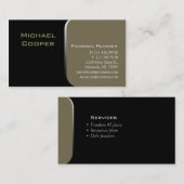 Planificateur financier de carte de visite (Devant / Derrière)