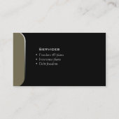 Planificateur financier de carte de visite (Dos)