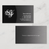 Planificateur financier professionnel Carte de vis (Devant / Derrière)