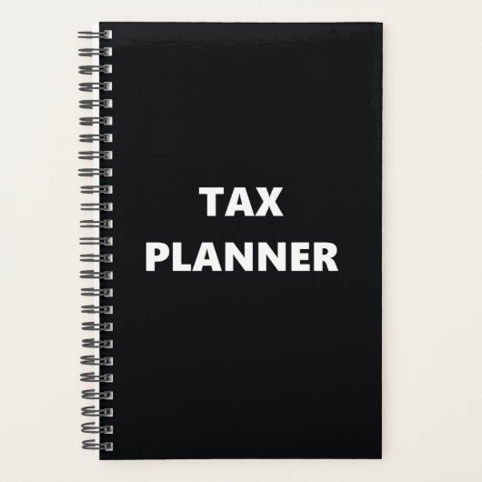 Planificateur fiscal Noir blanc (Devant)