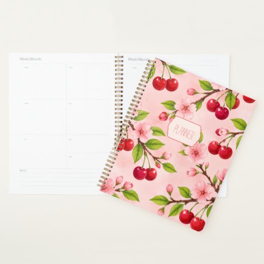 Planificateur Fleur de Cerisier (Devant avec enveloppe)