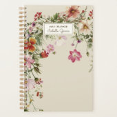 Planificateur Fleur sauvage personnalisé (Devant)