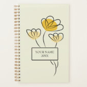 Planificateur Fleur Simple Minimaliste (Devant)