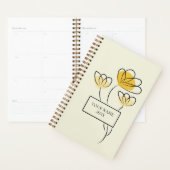 Planificateur Fleur Simple Minimaliste (Devant avec enveloppe)
